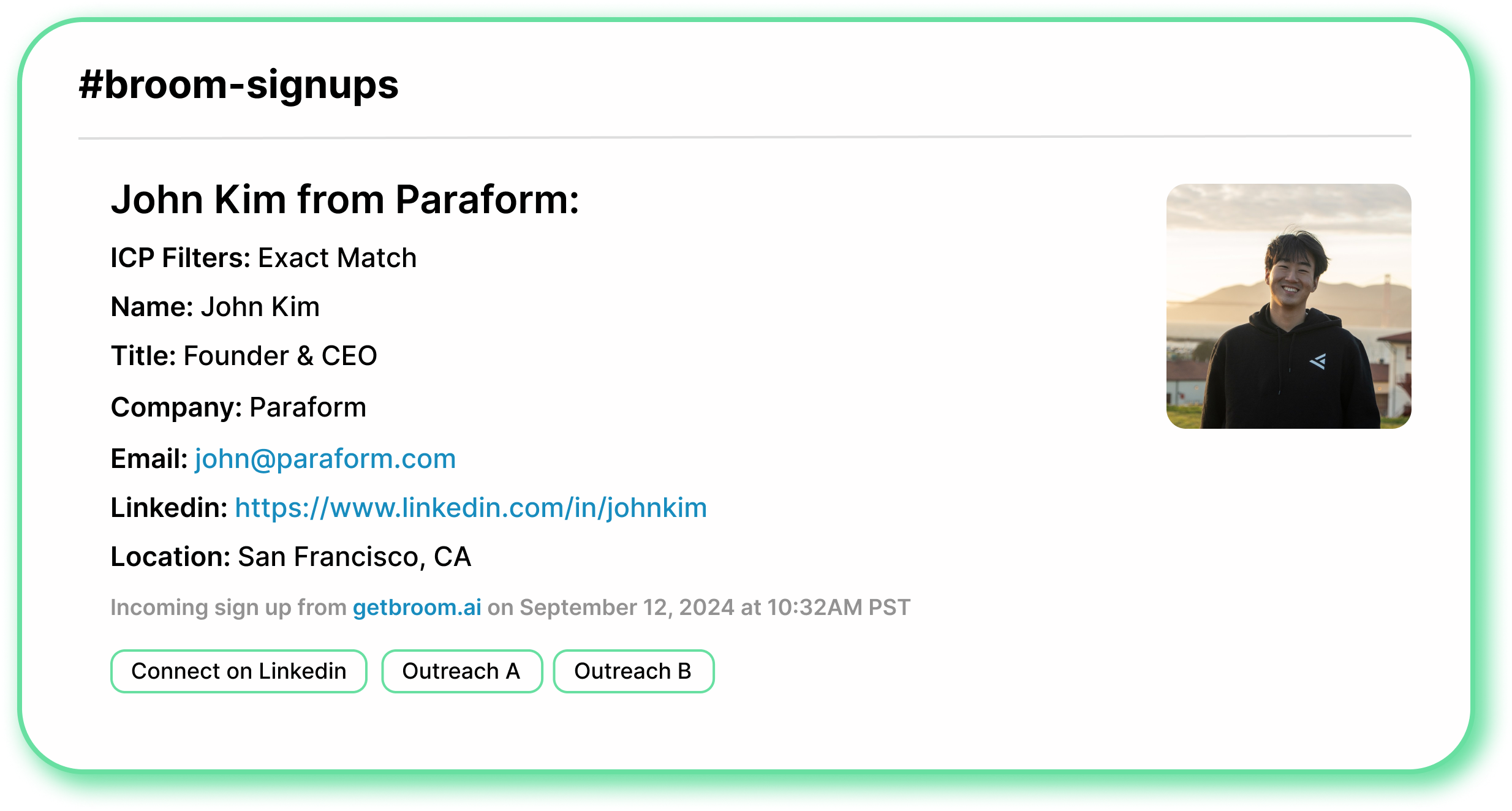 Broom Lead Management Dashboard